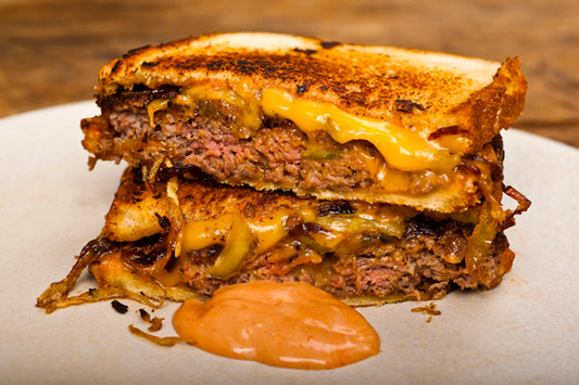 Beef Bacon Patty Melt