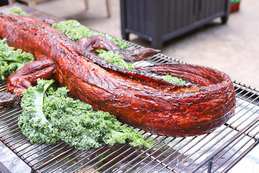 Whole Smoked Alligator with Cajun Glaze