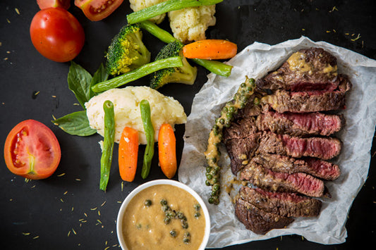 Mashed Potatoes Meet BBQ Steak