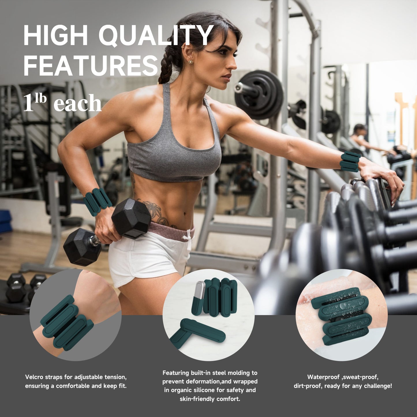 Listime® Wrist Weights Suitable for Exercise