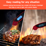 Load image into Gallery viewer, Listime® Waterproof Instant Read Food Thermometer with Backlight,Calibration and Power Display
